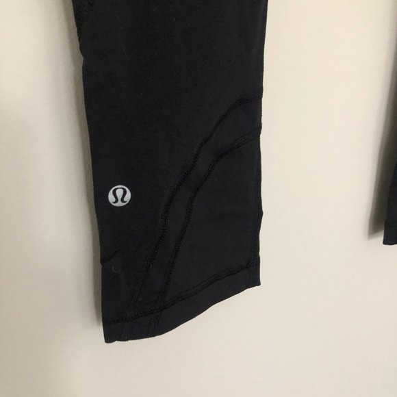 Lululemon X SoulCycle Skull Inspire Crop Black Mesh Leggings - Picture 8 of 9